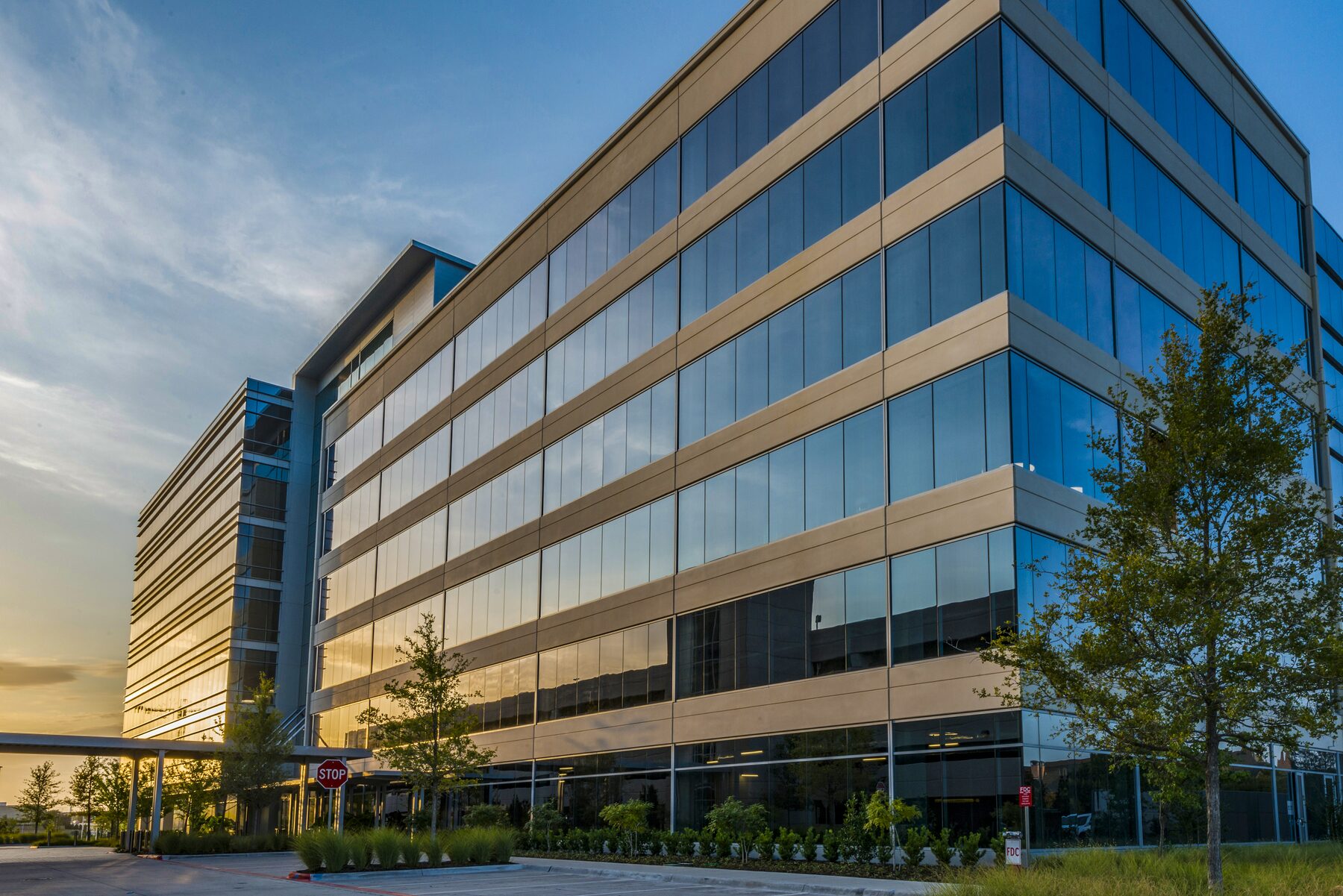 Exterior at dusk