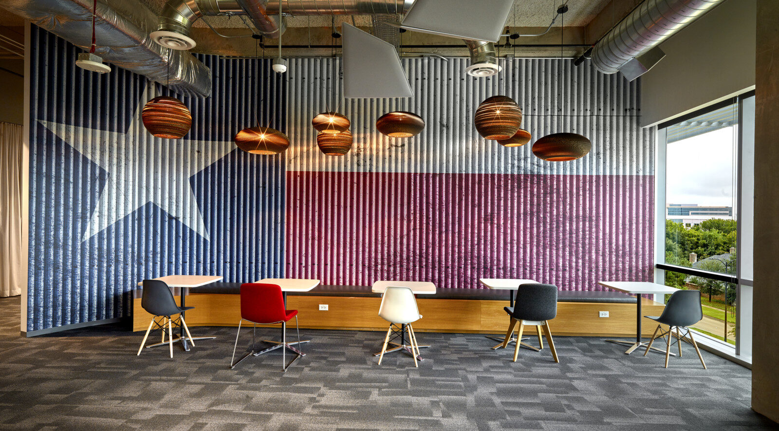Coffee bar and kitchen